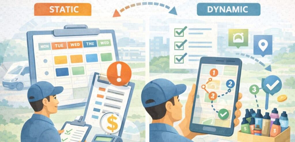 Dynamic scheduling vs static scheduling
